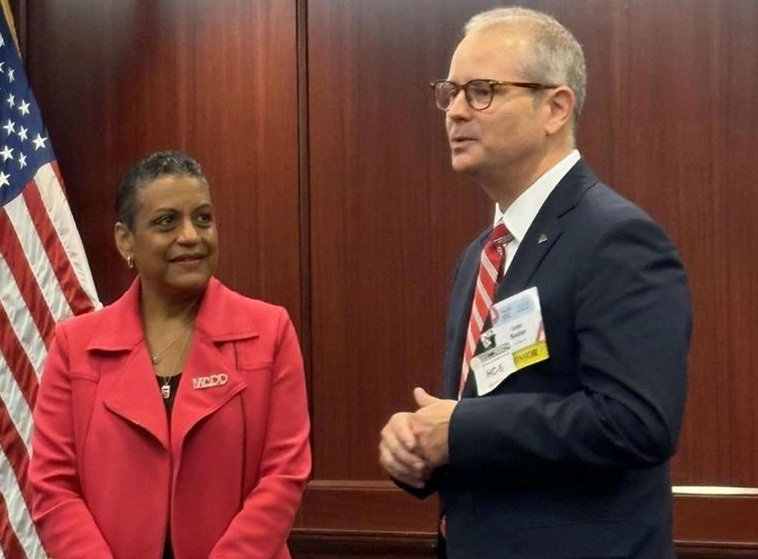 image of AAA and MADD's CEOs visiting Capitol Hill