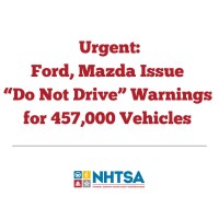Urgent Ford, Mazda Issue "Do Not Drive" Warning for Over 450,000 Vehicles