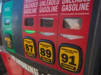 image of different gasoline types at gas pump