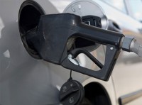image of gas pump in car